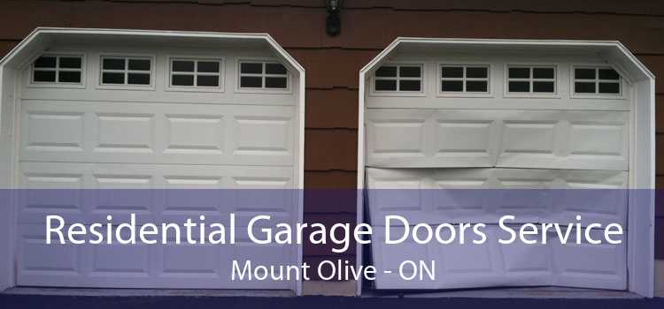 Residential Garage Doors Service Mount Olive - ON