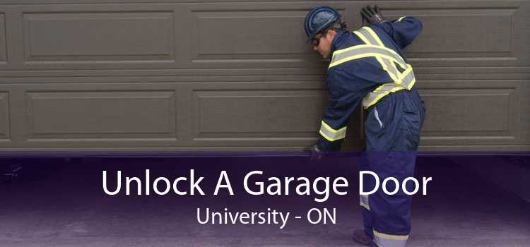 Unlock A Garage Door University - ON